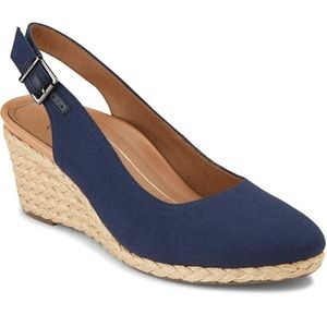 Vionic Aruba Coralina Slingback Espadrille Wedge
